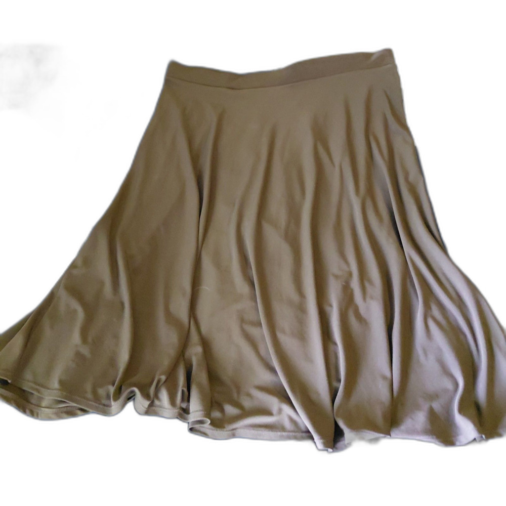George Women's A-Line Flared Skirt M khaki Tan